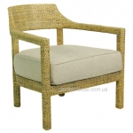 Кресло Darrel из натурального ротанга с текстилем