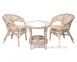 Комплект мебели для террасы: столик и два кресла из натурального ротанга  3