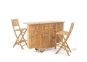 Комплект тиковой мебели для бара: барная стойка и 2 барных стула 2