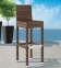 Комплект барный: стол Quadro 110 см и 4 стула Sondrio из искусственного ротанга, коричневый 2