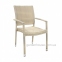 Столовый комплект мебели Wicker из искусственного ротанга: стол 120 см и 4 стула с подлокотниками 0