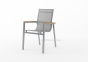 Столовый комплект Oviedo Stone & Wood: стол и 6 стульев из алюминия и тика 0