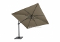 Садовый зонт с подсветкой SolarFlex T2 3х3 м + основание Modena (коричневый, антрацит) 3