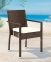 Обеденный комплект мебели Rapallo & Mona из техноротанга, коричневый 2