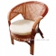 Плетеное кресло из натурального ротанга 0