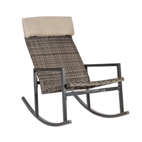 Плетеное кресло-качалка Wicker из искусственного ротанга