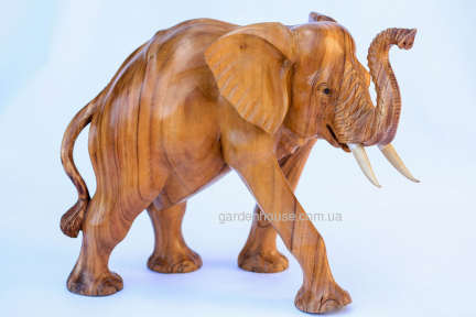 Статуэтка большого слона из дерева 60 см