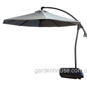 Круглый зонт для улицы и сада Kate 3 м (хаки, серый, бежевый)