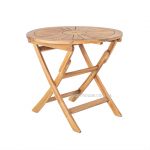Деревянный складной стол Черри из массива акации Ø 80 см
