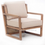 Кресло тиковое Zia с текстилем