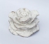 Декоративная роза белая из дерева (13х10 см, 17х10 см)