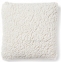 Подушка декоративная квадратная Cora из искусственного меха 45x45 см, белый