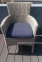 Кресло Капри из искусственного ротанга, бело-серое